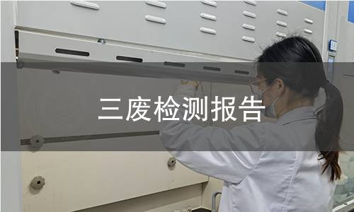 三废检测报告 三废检测报告