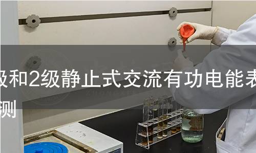 1级和2级静止式交流有功电能表检测