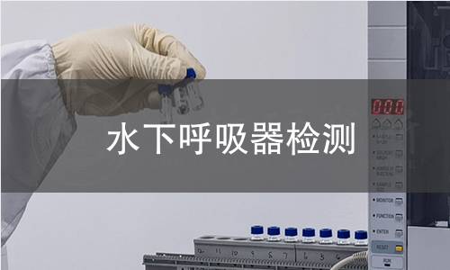 水下呼吸器检测