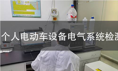 个人电动车设备电气系统检测