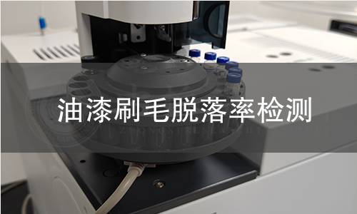 油漆刷毛脱落率检测 油漆刷毛脱落率检测