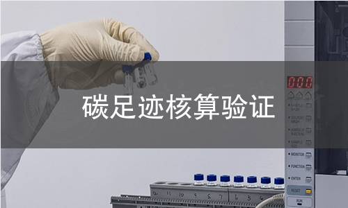 碳足迹核算验证 碳足迹核算验证