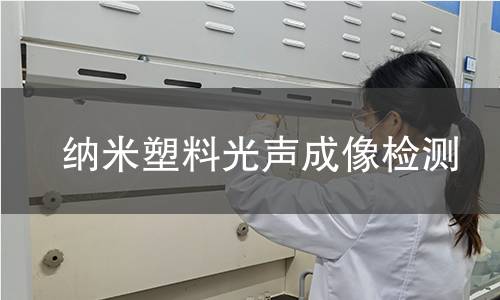 纳米塑料光声成像检测 纳米塑料光声成像检测