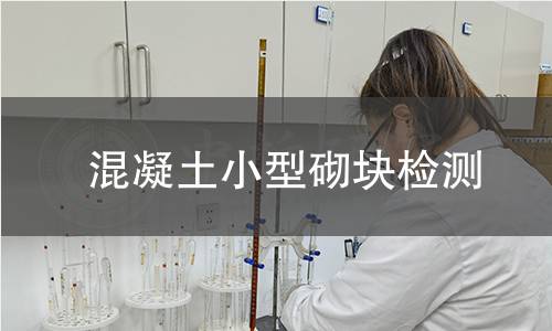混凝土小型砌块检测