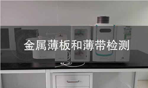 金属薄板和薄带检测