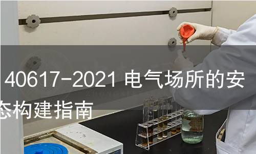 GB/T 40617-2021 电气场所的安全生态构建指南 GB/T 40617-2021 电气场所的安全生态构建指南