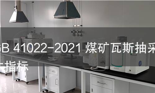 GB 41022-2021 煤矿瓦斯抽采基本指标 GB 41022-2021 煤矿瓦斯抽采基本指标