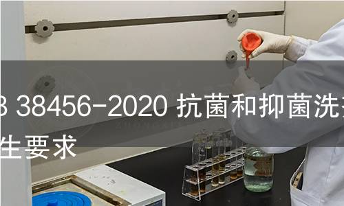 GB 38456-2020 抗菌和抑菌洗剂卫生要求