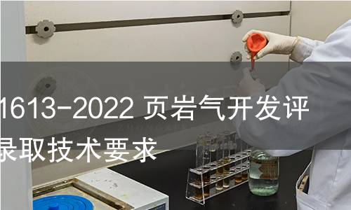 GB/T 41613-2022 页岩气开发评价资料录取技术要求 GB/T 41613-2022 页岩气开发评价资料录取技术要求