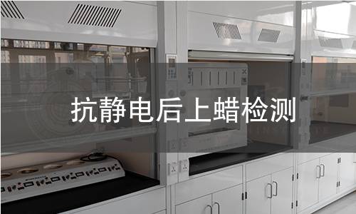 抗静电后上蜡检测 抗静电后上蜡检测