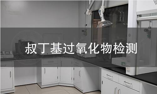 叔丁基过氧化物检测 叔丁基过氧化物检测